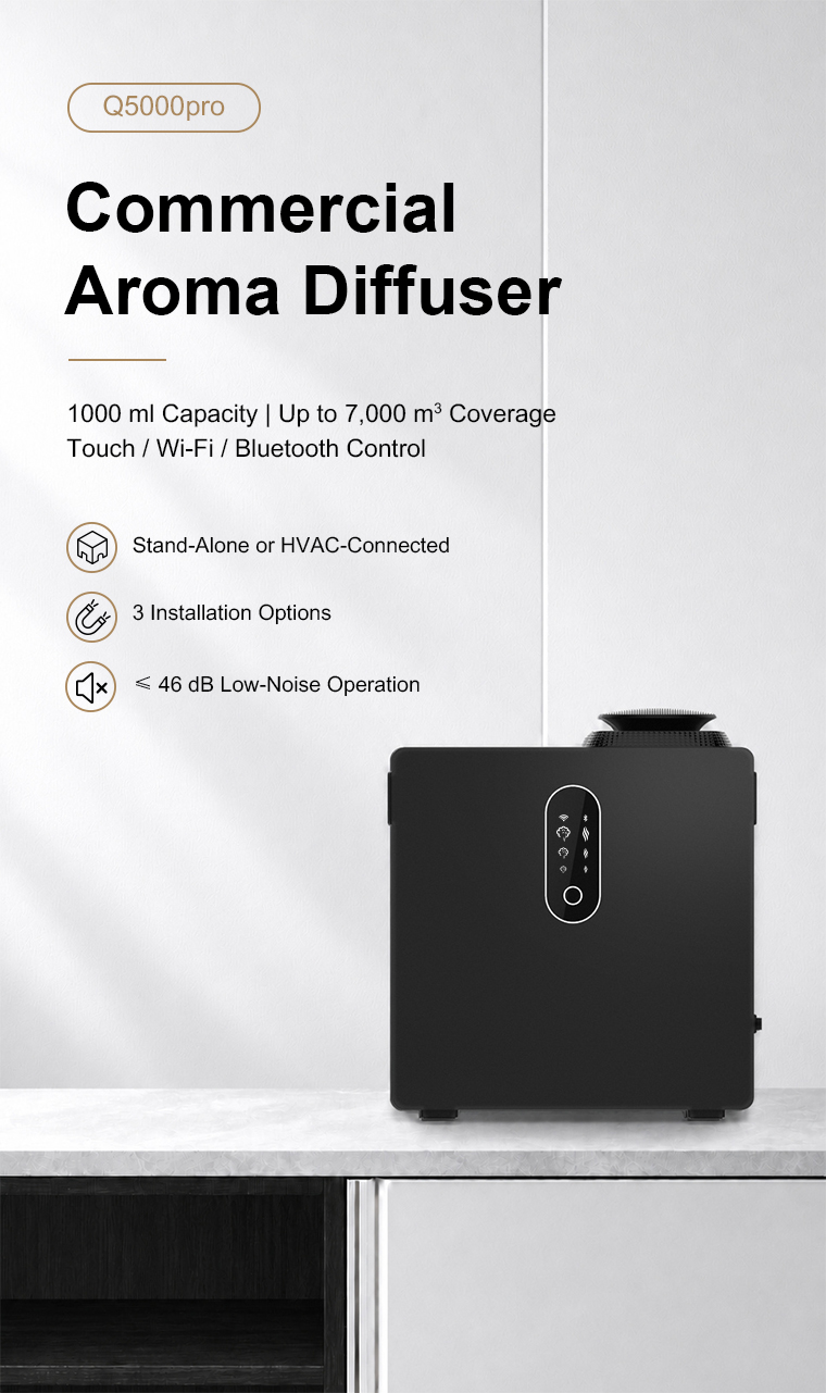 Q5000PRO High-Output Commercial HVAC Scent Diffuser Display