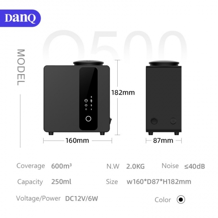 danq 250 ml praktischer HVAC-Aromadiffusor elektrischer Luftdiffusor natürliche Duftöldiffusoren kommerzieller Diffusor