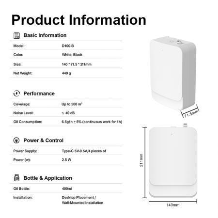 Wall-Mounted Commercial Scent Diffuser